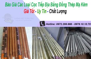Lựa chọn cọc tiếp địa chống sét